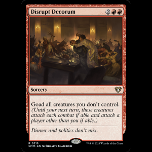 MTG Disrupt Decorum Commander Masters cmm#215