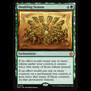 MTG Doubling Season Foundations fdn#216