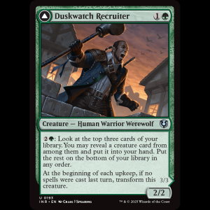 MTG Duskwatch Recruiter // Krallenhorde Howler Innistrad Remastered inr#193