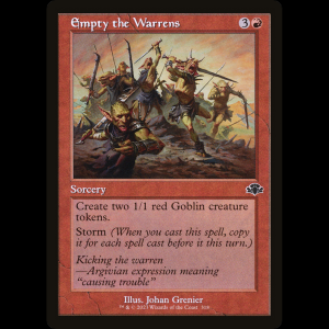 MTG Empty the Warrens Dominaria Remastered dmr#318