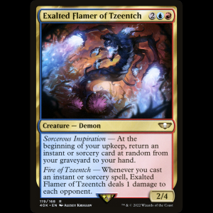 MTG Exalted Flamer of Tzeentch Warhammer 40,000 Commander 40k#119