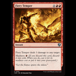 MTG Fiery Temper Innistrad Remastered inr#154