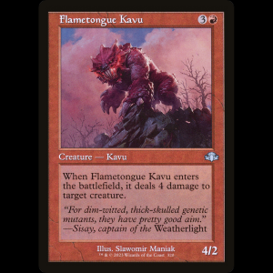 MTG Flametongue Kavu Dominaria Remastered dmr#320