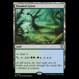 MTG Flooded Grove Bloomburrow Commander blc#304