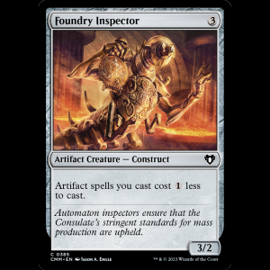 MTG Foundry Inspector Commander Masters cmm#385