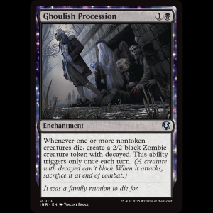 MTG Ghoulish Procession Innistrad Remastered inr#110
