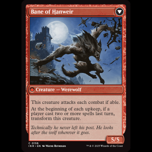 MTG Hanweir Watchkeep // Bane of Hanweir Innistrad Remastered inr#158
