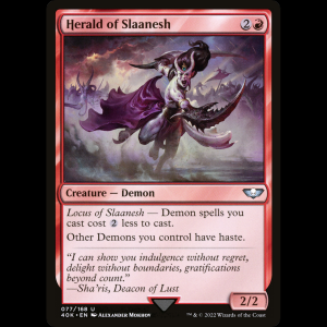 MTG Herald of Slaanesh Warhammer 40,000 Commander 40k#77