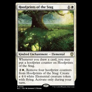 MTG Hoofprints of the Stag Bloomburrow Commander blc#140