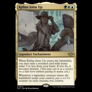 MTG Kellan Joins Up Outlaws of Thunder Junction otj#212