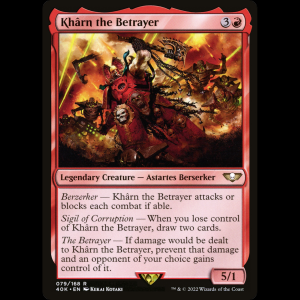 MTG Khârn the Betrayer Warhammer 40,000 Commander 40k#79