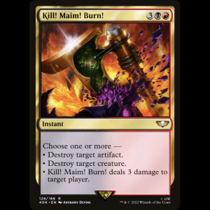 MTG Kill! Maim! Burn! Warhammer 40,000 Commander 40k#128