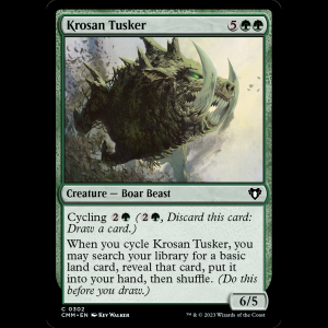 MTG Krosan Tusker Commander Masters cmm#302