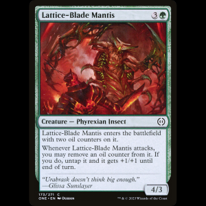 MTG Mantis filomaraña (Lattice-Blade Mantis) Phyrexia: All Will Be One one#173