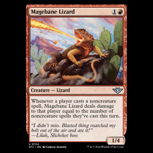 MTG Magebane Lizard Outlaws of Thunder Junction otj#134