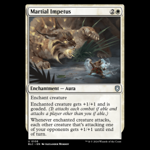 MTG Martial Impetus Bloomburrow Commander blc#108