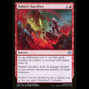 MTG Sacrificio de Nahiri (Nahiri's Sacrifice) Phyrexia: All Will Be One one#142