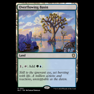 MTG Overflowing Basin Bloomburrow Commander blc#321