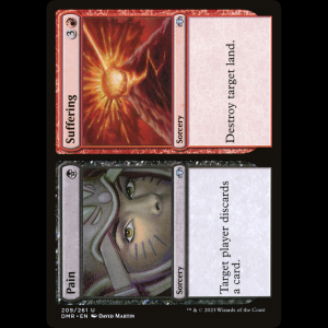 MTG Pain // Suffering Dominaria Remastered dmr#209