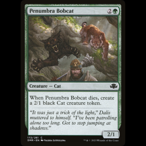 MTG Penumbra Bobcat Dominaria Remastered dmr#172