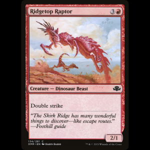MTG Ridgetop Raptor Dominaria Remastered dmr#134