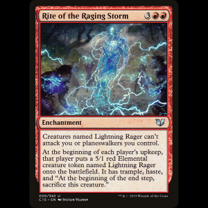 MTG Rite of the Raging Storm Commander 2015 c15#30