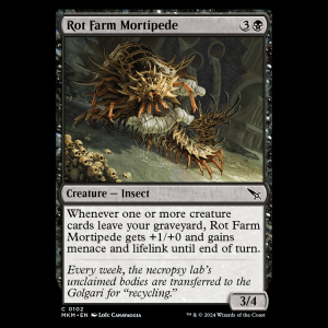 MTG Rot Farm Mortipede Murders at Karlov Manor mkm#102