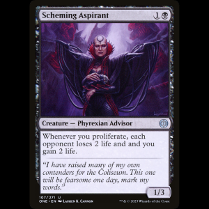 MTG Aspirante taimada (Scheming Aspirant) Phyrexia: All Will Be One one#107