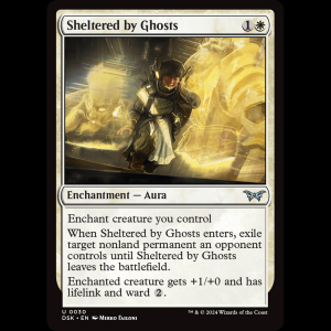 MTG Protegido por fantasmas (Sheltered by Ghosts) Duskmourn: House of Horror dsk#30