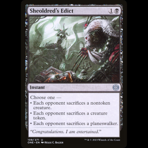 MTG Edicto de Sheoldred (Sheoldred's Edict) Phyrexia: All Will Be One one#108