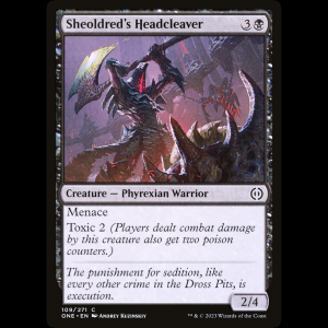 MTG Decapitador de Sheoldred (Sheoldred's Headcleaver) Phyrexia: All Will Be One one#109