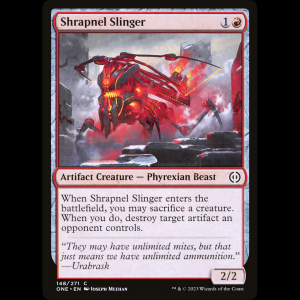 MTG Lanzador de metralla (Shrapnel Slinger) Phyrexia: All Will Be One one#148