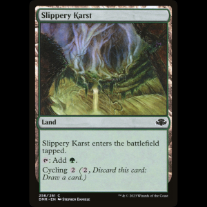 MTG Slippery Karst Dominaria Remastered dmr#256