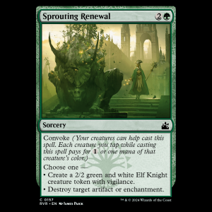 MTG Sprouting Renewal Ravnica Remastered rvr#157