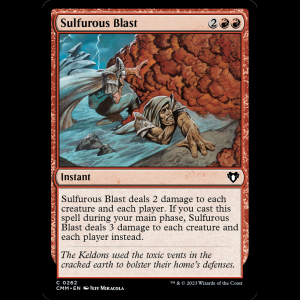 MTG Sulfurous Blast Commander Masters cmm#262