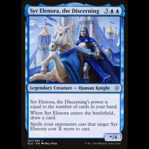 MTG Syr Elenora, la Perspicaz (Syr Elenora, the Discerning) Throne of Eldraine eld#67