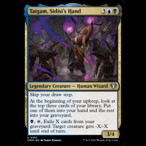 MTG Taigam, Sidisi's Hand Commander Masters cmm#357