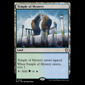 MTG Temple of Mystery Bloomburrow Commander blc#342