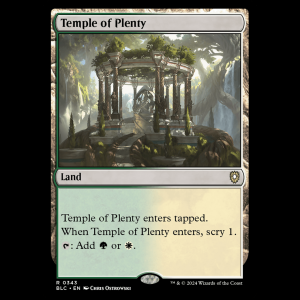 MTG Temple of Plenty Bloomburrow Commander blc#343