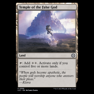 MTG Temple of the False God The Lost Caverns of Ixalan Commander lcc#359