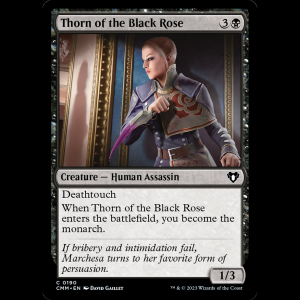 MTG Thorn of the Black Rose Commander Masters cmm#190