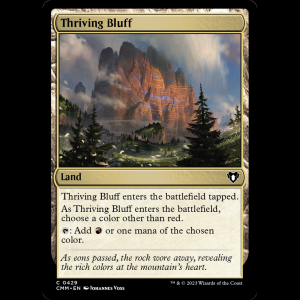 MTG Thriving Bluff Commander Masters cmm#429