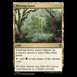 MTG Thriving Grove Bloomburrow Commander blc#347