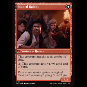 MTG Town Gossipmonger // Incited Rabble Innistrad Remastered inr#46