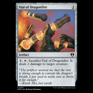 MTG Vial of Dragonfire Commander Masters cmm#417