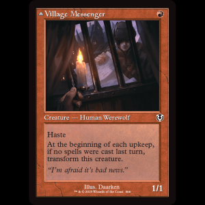 MTG Village Messenger // Moonrise Intruder Innistrad Remastered inr#466