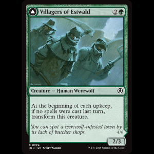 MTG Villagers of Estwald // Howlpack of Estwald Innistrad Remastered inr#224