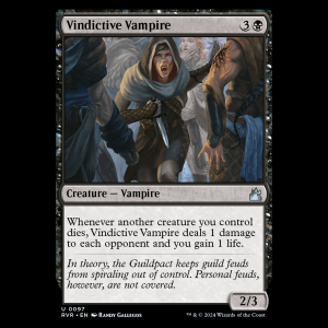 MTG Vindictive Vampire Ravnica Remastered rvr#97
