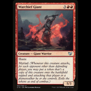 MTG Warchief Giant Commander 2015 c15#31