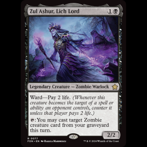 MTG Zul Ashur, Lich Lord Foundations fdn#77